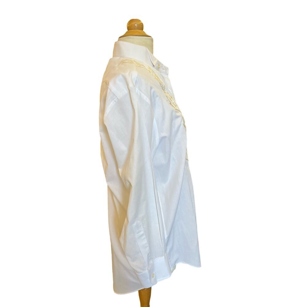 Vintage Beaded and Embroidered Button Down Shirt by Westwater - Picture 3 of 5